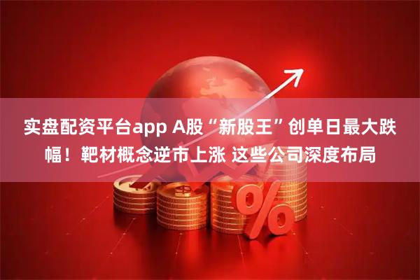 实盘配资平台app A股“新股王”创单日最大跌幅！靶材概念逆市上涨 这些公司深度布局